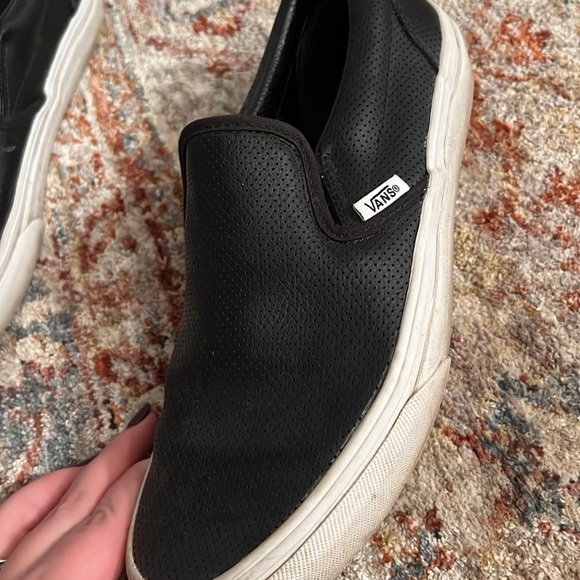 Black slip on vans - breathable - size 8 - Picture 3 of 5